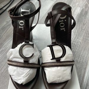 Dior Authentic Wedge Sandals
